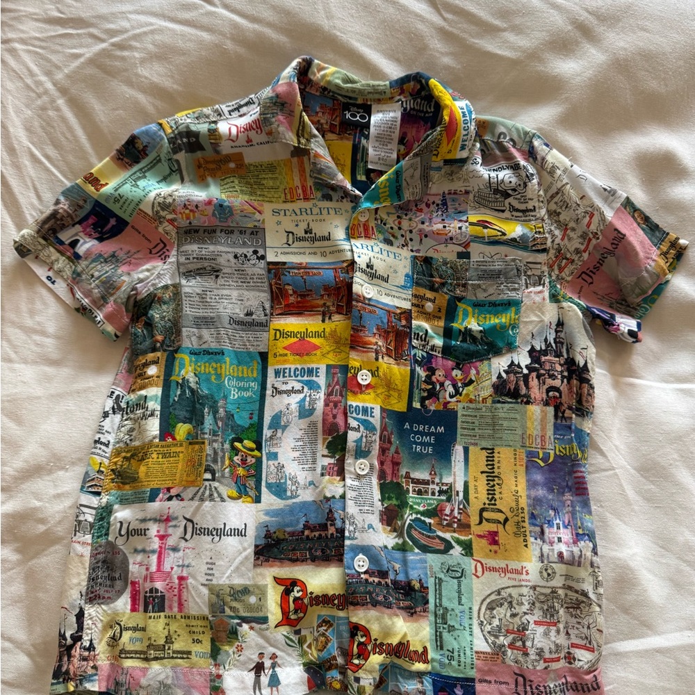 Boys Disney World 100th Anniversary Collard Shirt